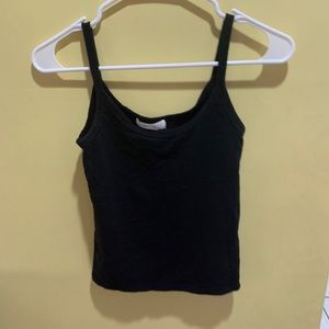 Black Tank Crop Top